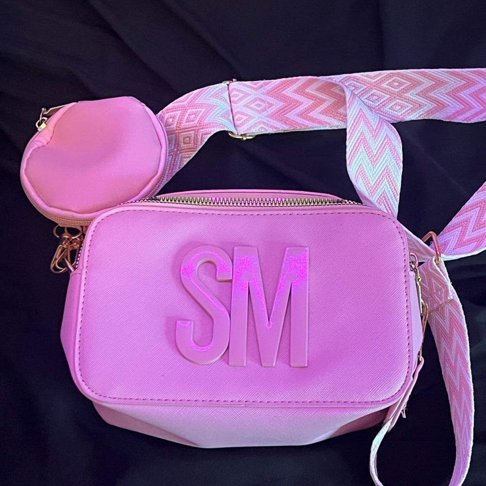 Mini Decor Crossbody Bag with Initials